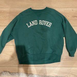 Land Rover green crewneck